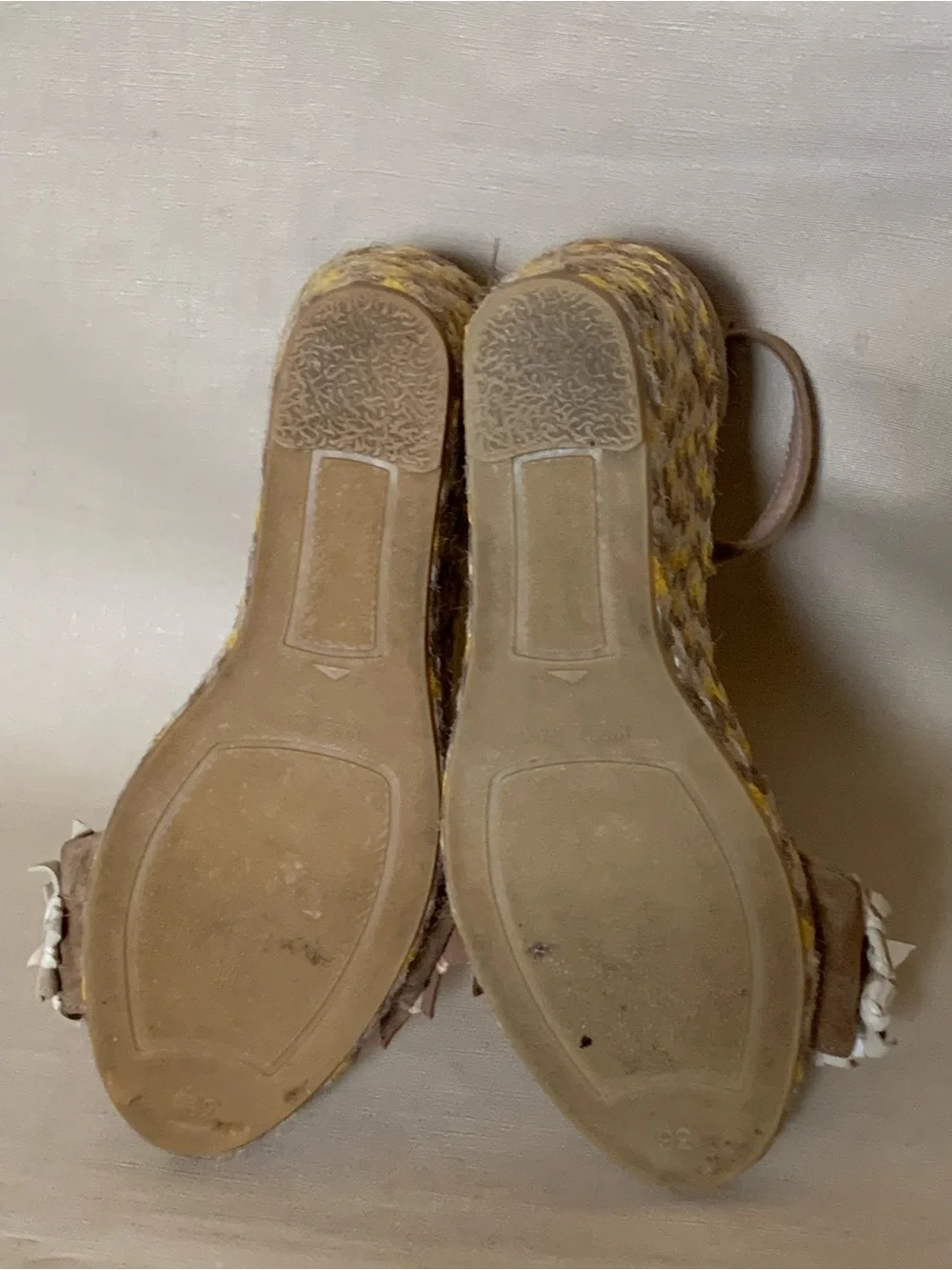 Gaimo Cessy Floral Wedge Espadrille Sandals EU 36/US 5 Preowned